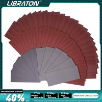 Libraton Sandpaper 60Pcs  Sand Paper  Sandpaper Assortment 80-600Grit  Assorted Sandpaper for Wood  80/120/400/600 Grit Cleaning Tools