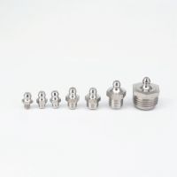 LOT5 M5 M6 M8 M10 M12 M14 M16 M20 Metric Male 304 Stainless Steel Grease Zerk Nipple Fitting For Grease Gun