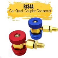 ▤№✠ R134A Freon H/L Brass Adapters Auto Car Quick Coupler Connector Air Conditioning Refrigerant Adjustable Manifold Gauge