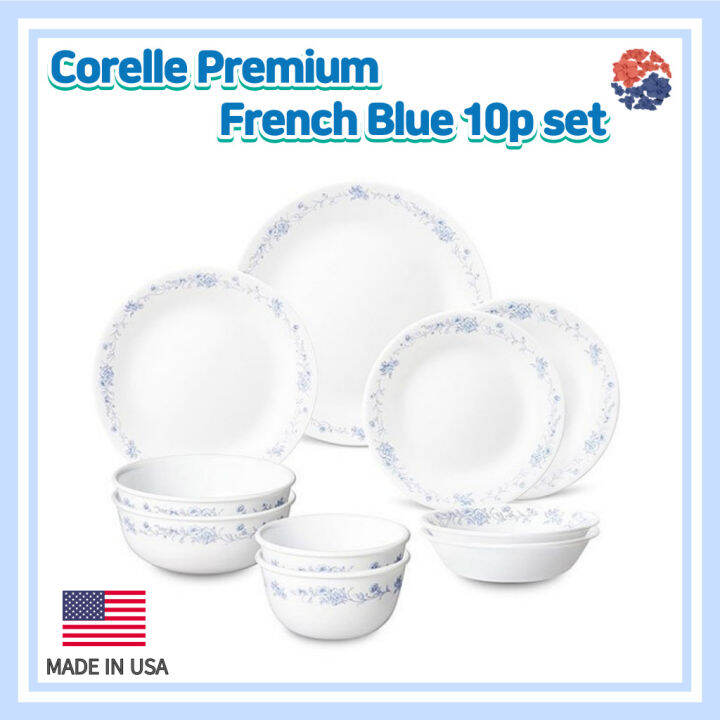Corelle Premium French Blue10p Set/Corelle USA set/ Dinnerware Corelle