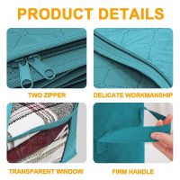 [Invincible] Portable Non- Clothing Storage Box Big Capacity Dustproof Quilt Blanket Container Bag Foldable Zipper Closet Storage Bags