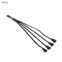 Dolity PWM Fan Splitter 4Pin สายอะแดปเตอร์1ถึง1 2 3 4 Computer CPU FAN Splitter CABLE