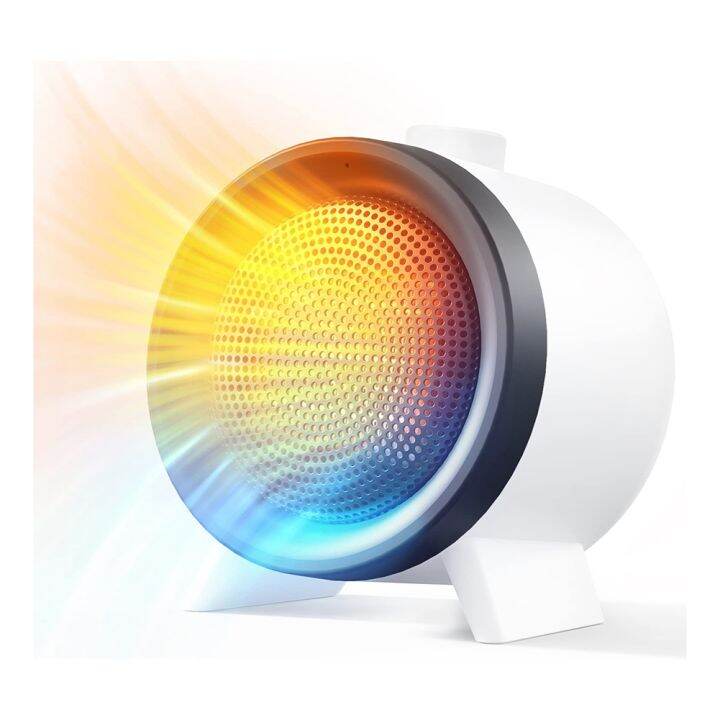 Small Space Heater for Indoor Use, 1000W/700W/Nature Wind, PTC Fast