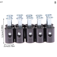 HT 10ชิ้น E14โคมไฟระย้าพลาสติกสูง43มม. 53มม. 68มม. 76มม. 86มม. อุปกรณ์เสริมโคมไฟเชิงเทียนซ็อกเก็ตฐานโคมไฟ