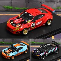 DCM 1:64 86 + 458 GT Gulf HKS รถโมเดล Diecast