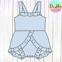 ฤดูร้อนขายร้อน Sky Blue Jumpsuit ลูกไม้สาวเสื้อผ้าร้อน Suspender ผ้าฝ้ายเสื้อผ้าทารกทุกวันสวมใส่เด็กทารก Rompers