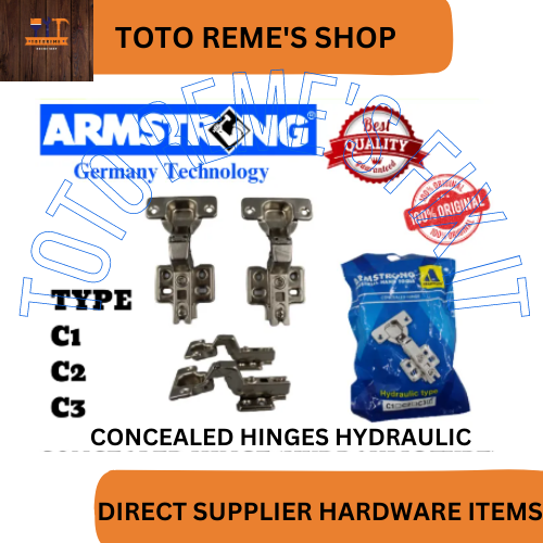 ARMSTRONG Hydraulic Soft close Concealed Hinges( 2pcs per pack