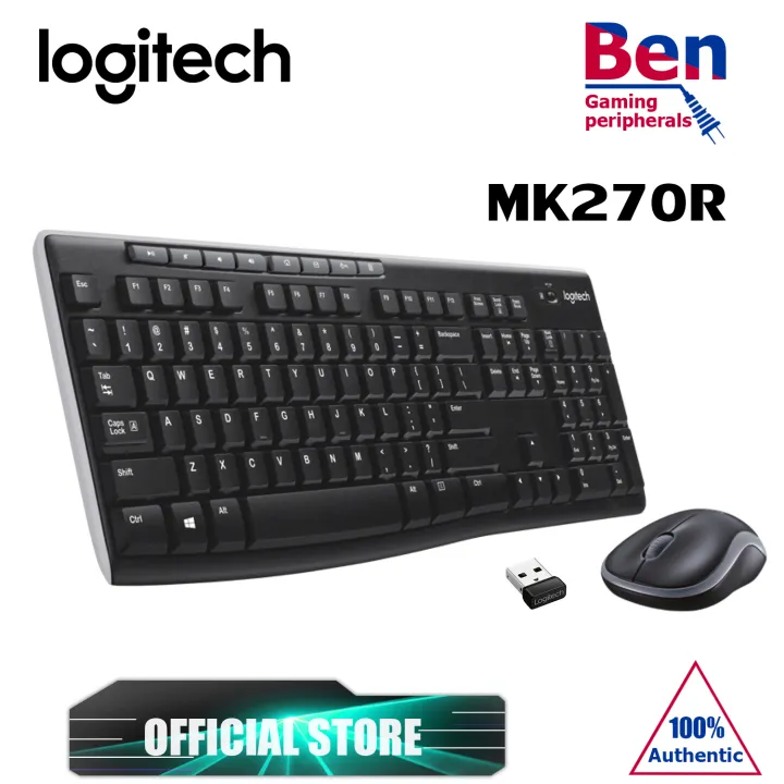 Logitech MK270R Wireless Keyboard and Mouse Combo Lazada PH