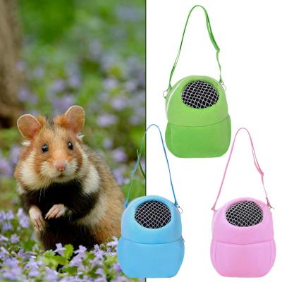 Small Pet Portable Carrier Bag Sponge Nest Mesh Breathable Shoulder For Hamster Bird Carrier Bag T9U5