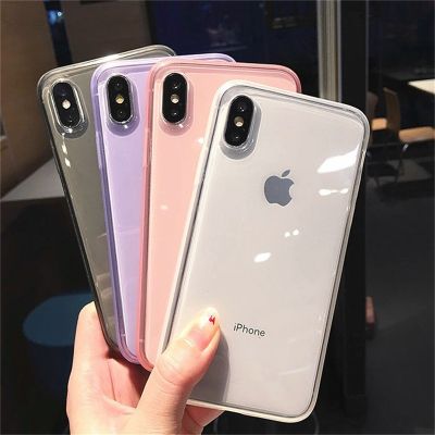 （cold noodles）เคส TPU นุ่มใสสีสันสดใสสำหรับ iPhone 7 8 6 6S Plus 11 Pro XS Max XR X 10 SE 2020ฝาหลังหรูหราสำหรับ iPhone 7 Fundas