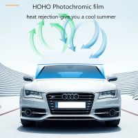 HOHOFILM 45%-75%VLT Photochromic Film Car Home Glass Window Tint Sunshade Smart Optically-Controlled Car Accessories Window Prav Window Sticker and Fi