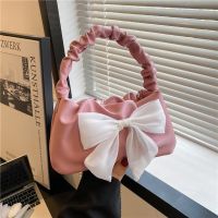 [COD] This years popular bag female 2022 new fashion chain Messenger cute bow one shoulder underarm