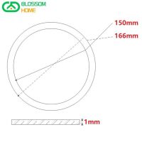 Diameter 166mm,Inner Hole 150mm,Thickness 1mm Dial Angle Measurer 360 Degree Mechanical Circle Stainless Steel Decorative Plate