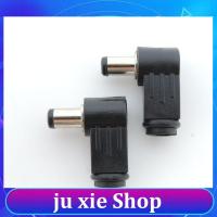 JuXie store 5.5x2.1mm DC Power adapter Jack Plug 5.5*2.1 mm Connector L shaped Male 90 Right Angle Single Head Adapter Cord