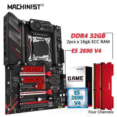 MACHINIST X99 Motherboard Combo LGA 2011-3 Xeon E5 2690 V4 Kit CPU DDR4 RAM 32GB 2133MHz Memory NVME M.2 USB 3.0 MR9A Pro MAX