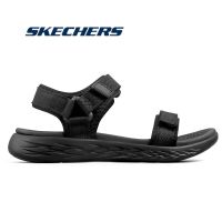 hot●Skechers_Gorun สเก็ตเชอร์ส รองเท้าแตะ ผู้หญิง NEW GOwalk Arch Fit On-The-Go Sandals Shoes Black - 92700-GRY 9232