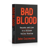 Bad Blood โดย John Carreyrou หนังสือภาษาอังกฤษปกอ่อนความลับและโกหกใน Silicon Valley Stratup หนังสือนิยาย Novel Reading ธุรกิจหนังสือนิทานสำหรับผู้ใหญ่ขายร้อน