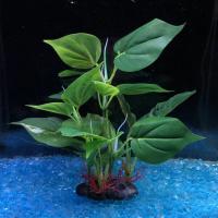 hot【cw】 Leave Aquarium Lifelike New Artificial Landscaping Ornament