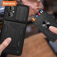 Bananq ฝาสไลด์กันกระแทกเคสสำหรับ One Plus อุปกรณ์ป้องกันเลนส์10T Nord N20 Ace Pro 5G ฝาครอบกระเป๋าใส่บัตรแบบถอดได้