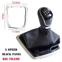 【cw】 Fit For Ford Focus 2 MK2 FL C-MAX 06-11 MK3 MK4 Galaxy MT 5/6 Speed Gear Shift Knob Lever Gaiter Boot Leather Cover ！