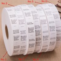 Stock sale White print care label synthetic fibre washing labels 1 lot   1000 pcs only for 1 design -- Remark the order label Stickers Labels