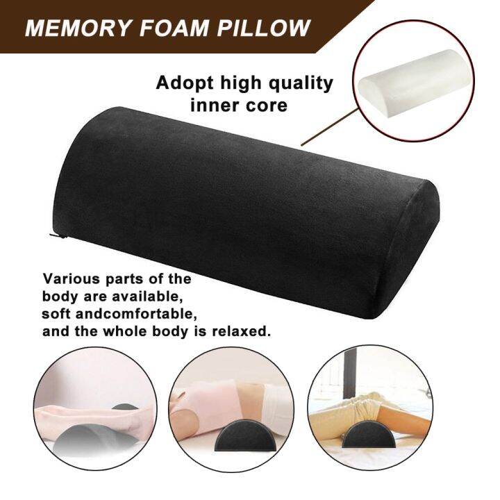 Half Moon Bolster SemiRoll Pillow Ankle And Knee Support Elevation