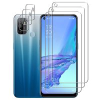 For Oppo A53 / Oppo A53s Camera Lens Film and Phone Protective Tempered Glass Screen Protector