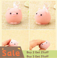 CCC สกุชชี่ ของเล่นบีบมือ Mochi Cute Pig Ball Squishy Squeeze Healing Fun Toy Gift Relieve Anxiety Decor