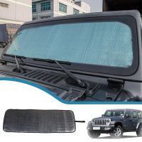 Car Front Window Anti UV Sun Windshield Sunshade Cover for Jeep Wrangler JL Gladiator JT 2018-2023 Auto Interior Accessories