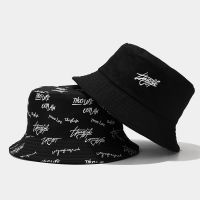 Graffiti  embroidery fisherman hat bucket hat for men women hat reversible summer hat 【JULY]