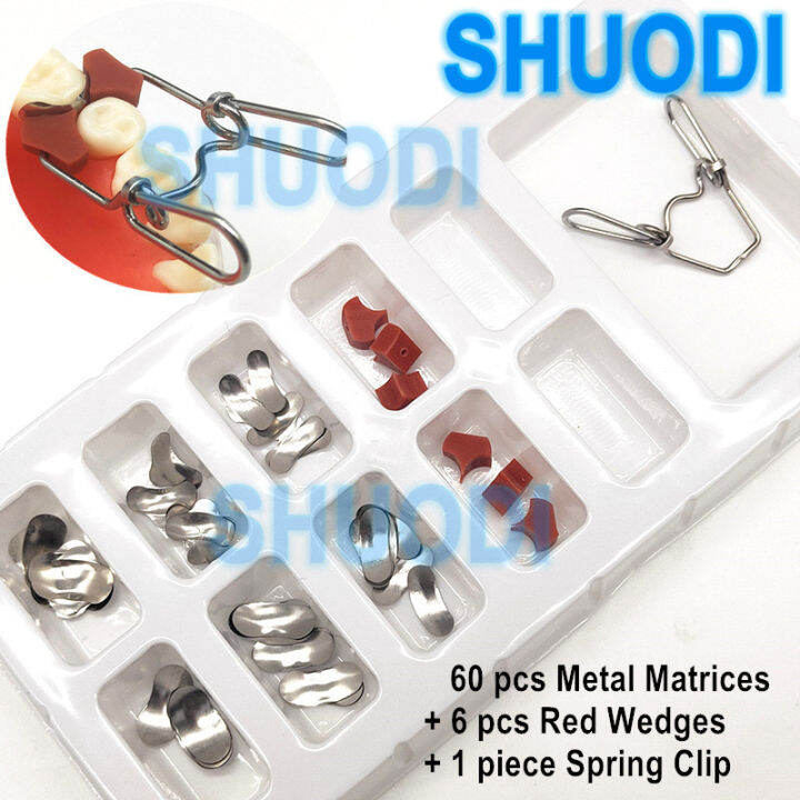 60PcsSet Dental Orthodontic Sectional Contoured Matrice Matrix Ring