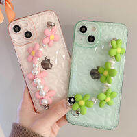 Flash Diamond Diamond Clear Flower celet Phone Case For 13 12 11 Pro Max SE 2020 XR XSMax 6 6s 7 8 Plus Soft TPU Cover