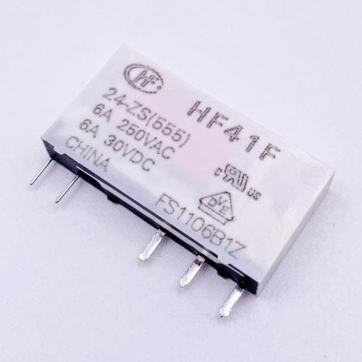 รีเลย์-hf41f-41f-ขนาดเล็ก10ชิ้น-hf41f-24-zs-hf41f-12-zs-รีเลย์อุตสาหกรรม-hf41f-5-zs-hf41f-24v-12v-5v-zs-5pin