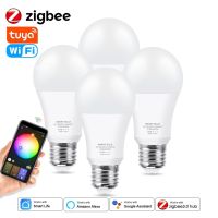 หลอดไฟไฟ Led E27 Zigbee 18W 15W,หลอดไฟ Led RGB + CW + WW โคมไฟ Led WW ใช้ได้กับ Alexaamazon/google Assistant Home