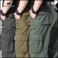 Fuguiniao Overalls Men Cargo Pants Casual Multi Pockets Military Track Tactical Pants Pantalon Hombre Mens Sweatpants Straight Trousers