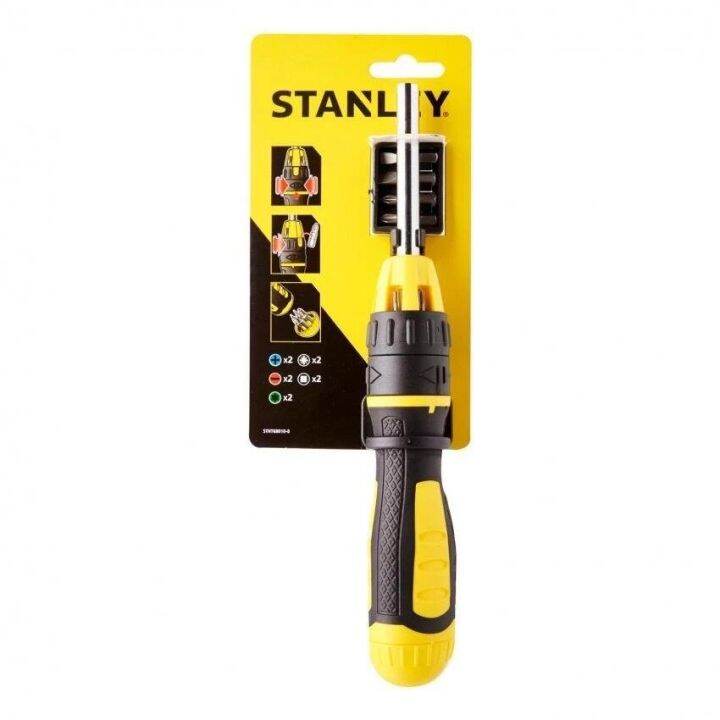 stanley-ไขควงด้ามฟรี-พร้อมหัวไขควง-10-หัว-multi-bits-ratcheting-screwdriver-ของแท้-100