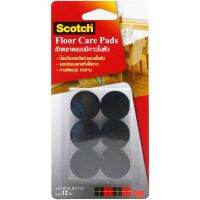 สก๊อตซ์ สักหลาดรองขาโต๊ะ แบบมีกาวในตัว ขนาด 28 มม. สีดำ (ทรงกลม) Scotch Floor Care Circle Black 28Mm (12 Pcs/Card) {#อื่นๆ #เครื่องมือและอุปกรณ์ปรับปรุงบ้าน #เครื่องใช้ในบ้าน }