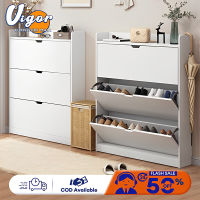 VIGOR ตู้เก็บรองเท้า 90/80/70cm ตู้วางรองเท้า สไตล์มินิมอลทรงสูงทันสมัย shoes shelf ดีไซต์สวย วางรองเท้าได้หลายคู้ แข็งแรง ทนทาน