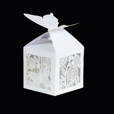 【CC】 10Pcs Cut Wedding Bridal Favors Gifts Hollow Boxes With Baby Shower