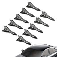 Diffuser Shark Fin Kit 10pcs Sun Protection Shark Fin Antenna Car Styling Tools Flexible Exterior Car Roof Decoration Multifunctional Decorative Car Roof Antenna for Car Truck durable