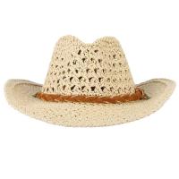 Mistdawn Baby Toddler Kids Sun Straw Western Cowboy Hat Wide Brim With Chin Strap