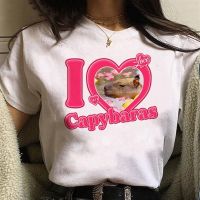 【New】Capybara เสื้อยืด พิมพ์ลายกราฟฟิคอนิเมะ กรันจ์ สุนทรีย์ แฟชั่นฤดูร้อน สําหรับผู้หญิง 2022