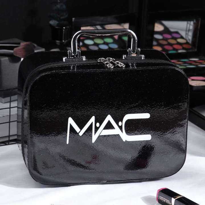 กระเป๋าเครื่องสำอางค์-mac-แบบ-glister-รูปทรงกะทัดรัด-สวยหรูดูดีสไตล์คุณหนูสีสัสวยสดใส-มีหูหิ้วด้วยจ้า