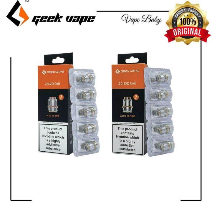 GEEKVAPE Z Series Coil for Zeus Sub Ohm Tank Mesh Z2 5-Pak Original ...