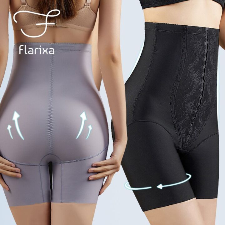 Flarixa Women High Waist Body Shaper Pant Waist Trainer Butt Lifter