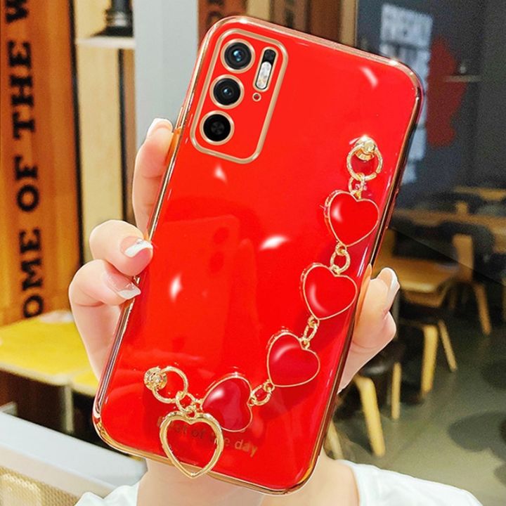 enjoy-electronic-luxury-love-heart-wrist-chain-phone-case-for-oppo-a5-a9-a15-a16-a52-a53-a54-a72-a73-a74-a76-a93-a94-f17-f19-plating-bumper-cover