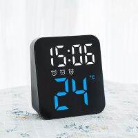 【CC】۞﹉  Alarm Temperature Digital Clocks Night Mode 12/24H Anti-disturb Funtion Wall Mounted