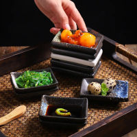 4pcs Japanese-style ceramic dishes commercial corner sushi dishes restaurant seasoning soy sauce vinegar dishes wholesale