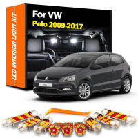 8ชิ้นไฟ LED ภายในเครื่องอ่านแผนที่ในรถชุดสำหรับ VW โปโล2009 2010 2011 2012 2013 2014 2015 2016 2017 2018หลอดไฟ Led รถยนต์2019