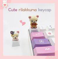 keycap cute mechanical keyboard gift transparent creative bear decoration cap